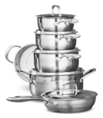Serray Classic 11-Piece 3-Ply Stainless Steel Cookware Set