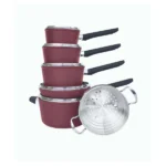 Serray Classic 11-Piece Forged Aluminum Nonstick Cookware Set - Image 3