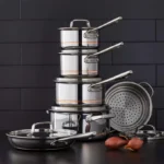 Serray Professional 12-Piece 5-Ply Copper Core Stainless Steel Cookware Set