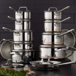Serray Professional 12-Piece 5-Ply Copper Core Stainless Steel Cookware Set - Image 7