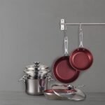 Serray Signature 10-Piece Stacking Stainless Steel Cookware Set – Aluminum Base, Induction Compatible - Image 10