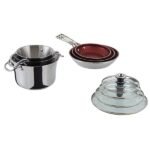 Serray Signature 10-Piece Stacking Stainless Steel Cookware Set – Aluminum Base, Induction Compatible - Image 2